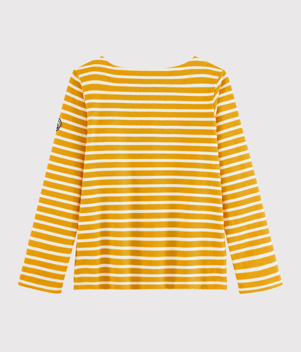 Marinera ic&oacute;nica para mujer amarillo/blanco