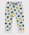 Pantalón de muletón de bebé. gris BELUGA/blanco MULTICO
