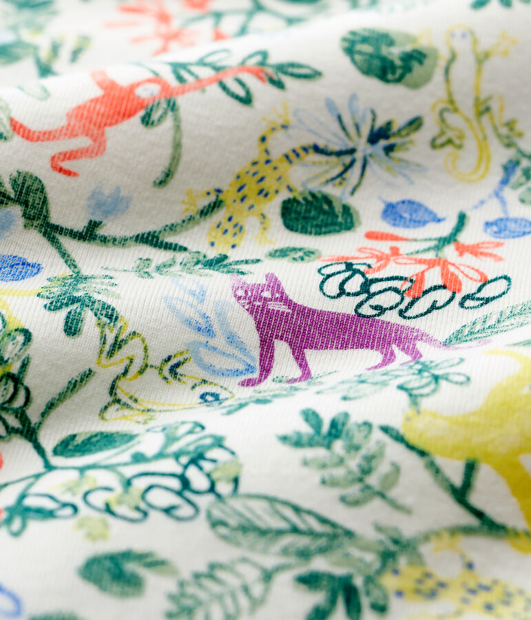 Saco de dormir de jungla de algod&oacute;n de beb&eacute; blanco/multicolor