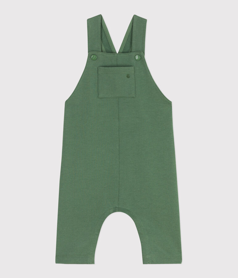 Peto largo y liso de algod&oacute;n para beb&eacute; verde PALMERAIE