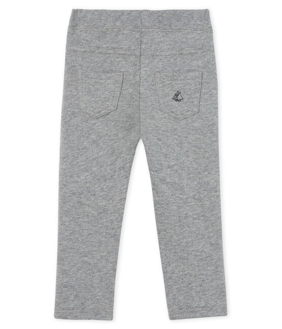 Pantalón de muletón cálido para bebé niño gris SUBWAY CHINE