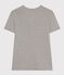 Camiseta L'ICONIQUE de algodón de punto «cocotte» para mujer gris CHATON CHINE