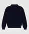 Jersey de punto inglés de algodón para mujer azul SMOKING