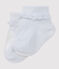 Calcetines niña con puntilla blanco ECUME