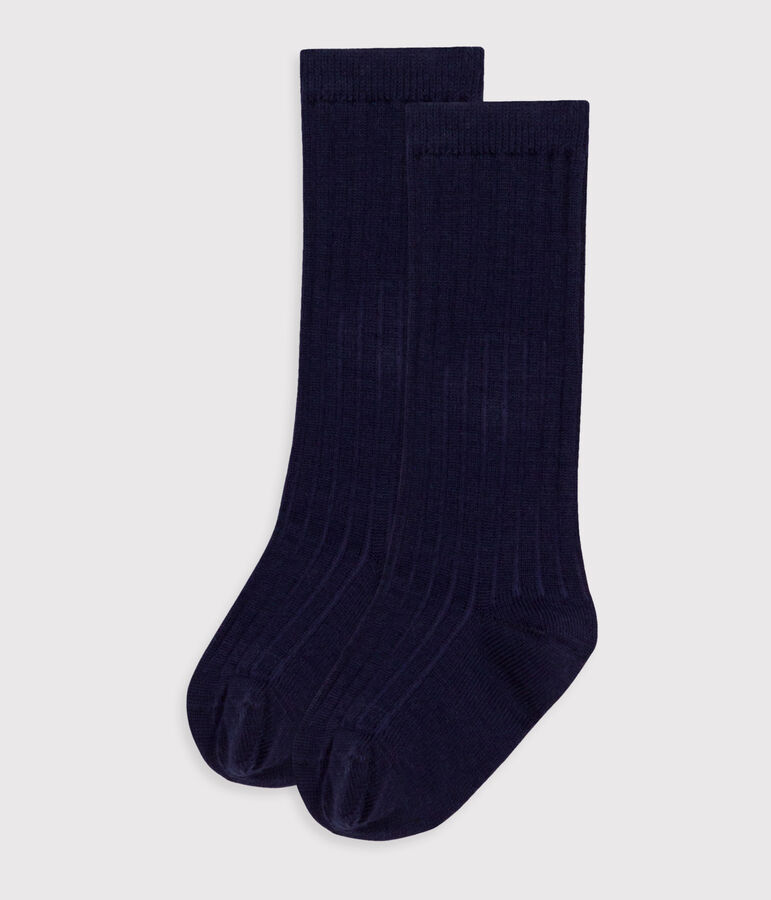 Calcetines largos de lana y algod&oacute;n para beb&eacute; multicolor