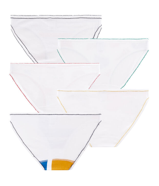 Semanario con 5 braguitas para mujer multicolor