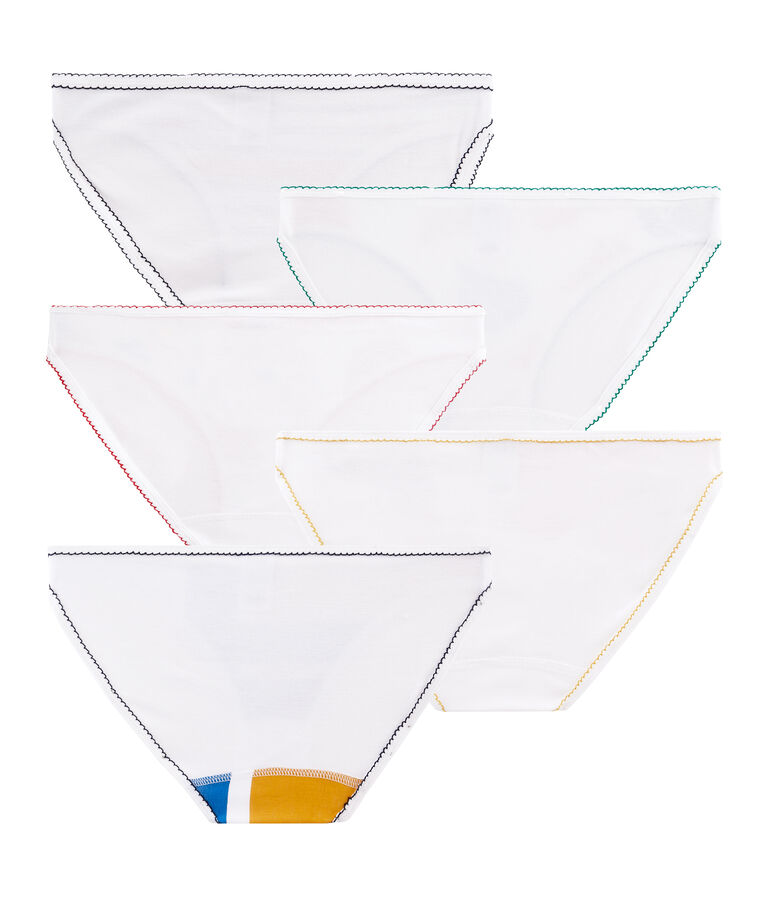 Semanario con 5 braguitas para mujer multicolor
