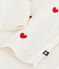 Conjunto de 2 piezas de punto tricotado con corazones bordados para bebé rojo MARSHMALLOW/ POMPEI