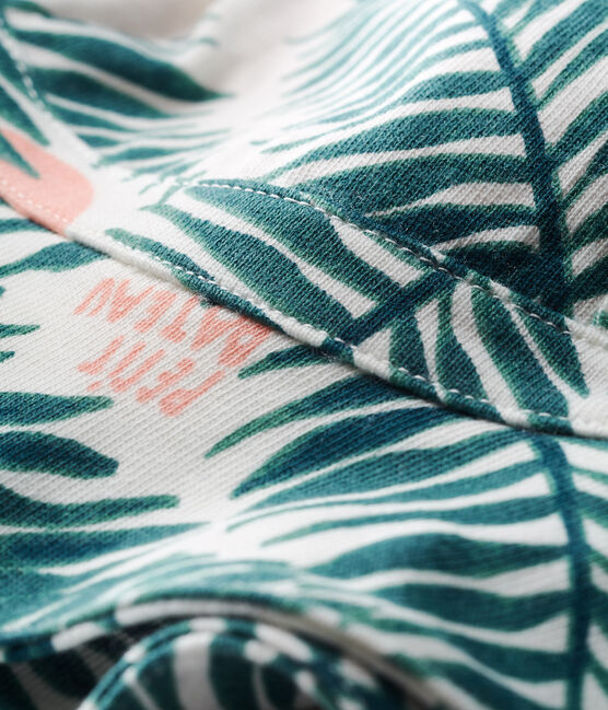 Sombrero estampado para bebé niña azul BOCAL/blanco MULTICO