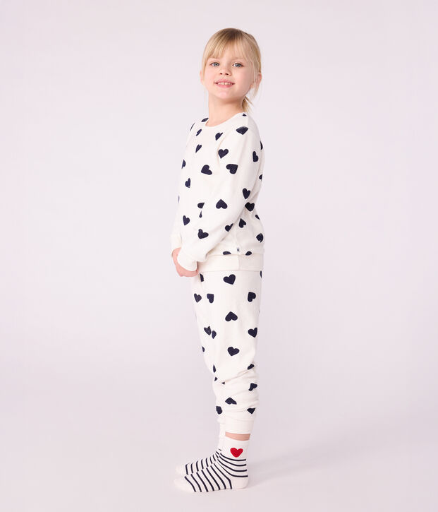 3 pares de calcetines infantiles de algod&oacute;n con rayas y corazones multicolor