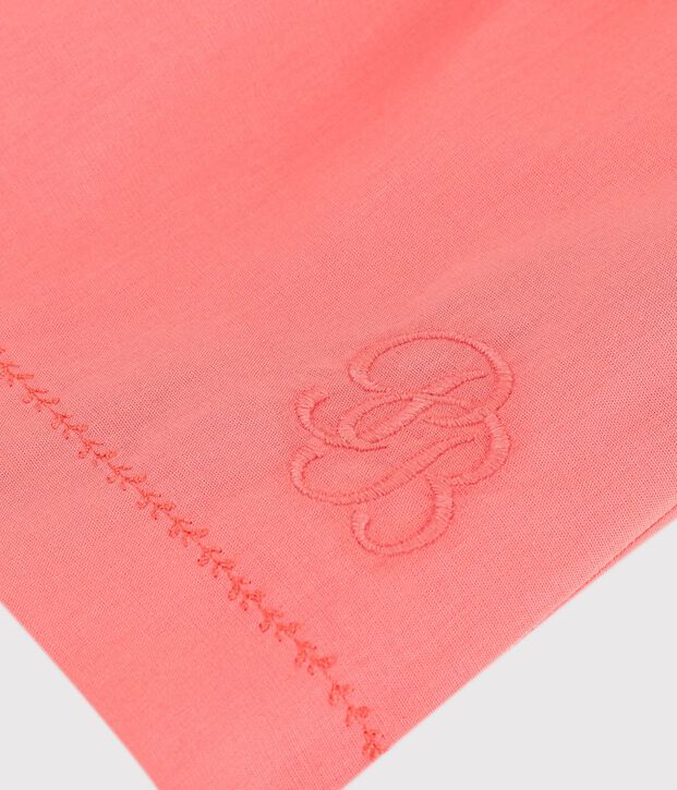 Vestido infantil liso de algod&oacute;n sin mangas FLAMAND