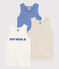 Juego de 3 camisetas de tirantes Petit Bateau de algodón para niño variante 1