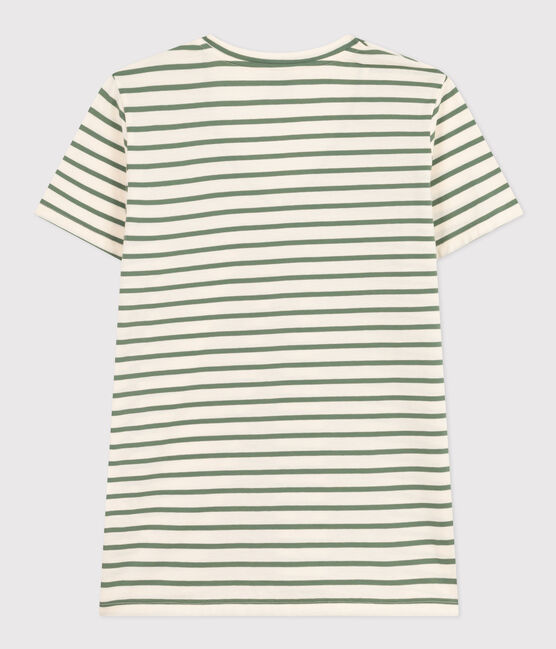 Camiseta, La Recta de algodón a rayas con cuello de pico para mujer AVALANCHE/ CROCO