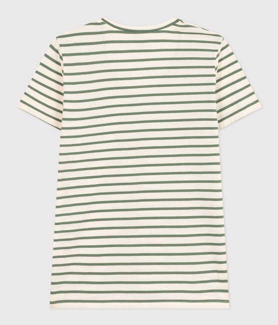 Camiseta, La Recta de algodón a rayas con cuello de pico para mujer AVALANCHE/ CROCO