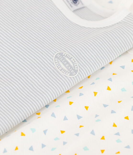 Juego de 2 pijamas de algodón milrayas para niño variante 1
