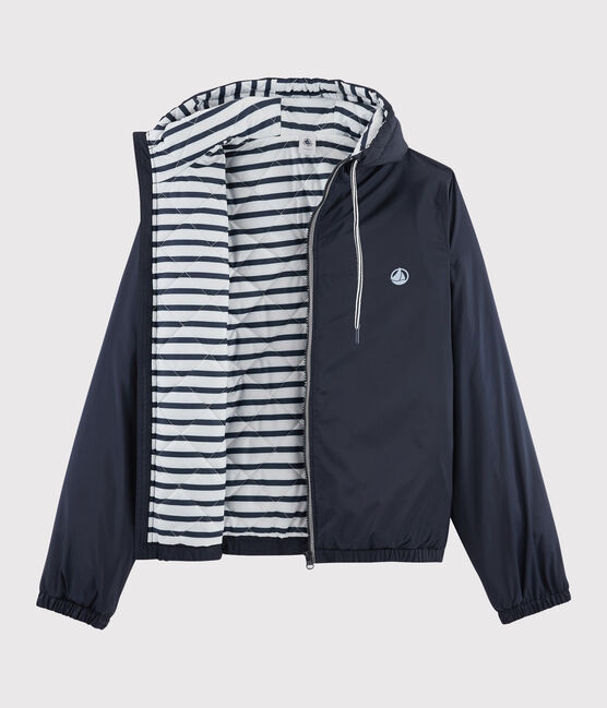 Cortavientos cálido reversible unisex azul SMOKING