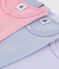 Juego de camisetas infantiles lisas de algod&oacute;n de manga corta multicolor