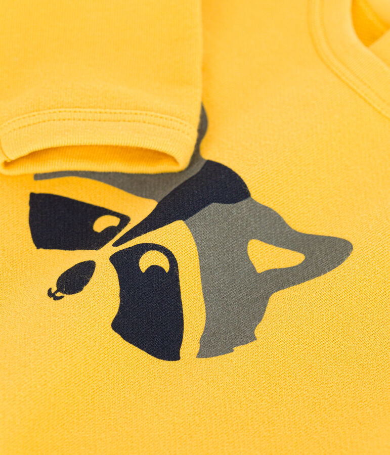 Sudadera de felpa para beb&eacute; amarillo