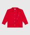 Chaqueta infantil lisa de algod&oacute;n rojo