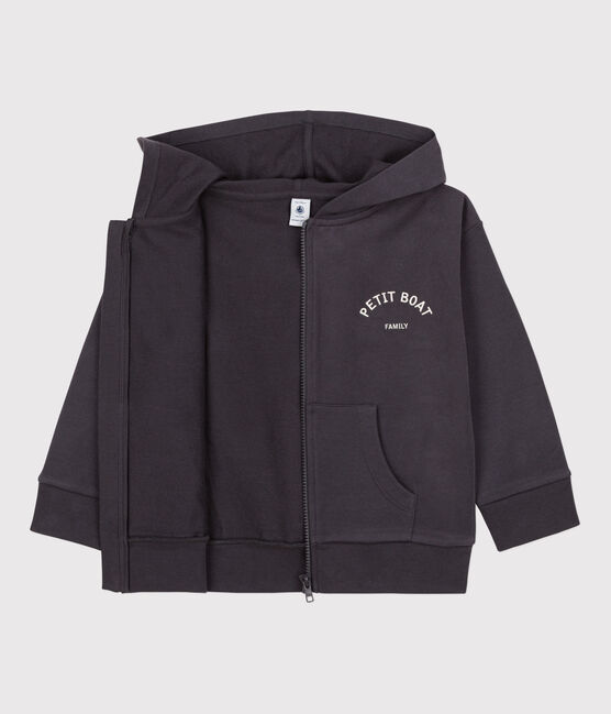 Sudadera con capucha petit Boat y cremallera de niño  gris DUMBO