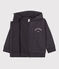Sudadera con capucha petit Boat y cremallera de niño  gris DUMBO