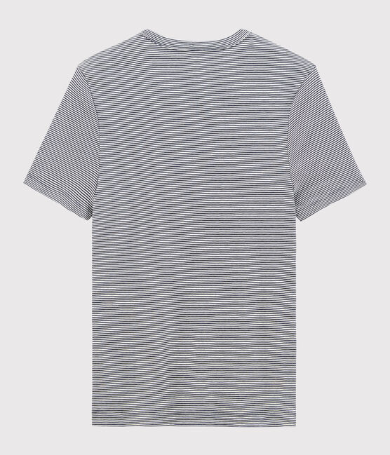 Camiseta de manga corta para hombre azul SMOKING/blanco MARSHMALLOW