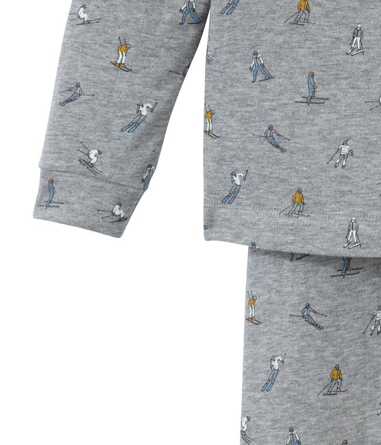 Pijama de punto para niño gris SUBWAY/blanco MULTICO
