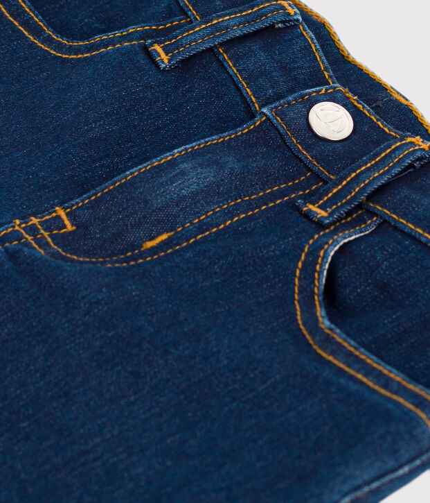 Pantal&oacute;n slim denim para ni&ntilde;a azul