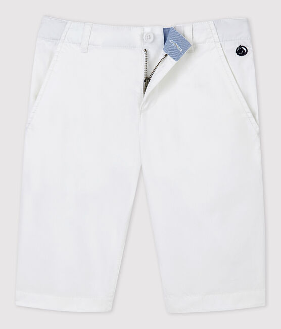Bermudas de sarga de niño blanco ECUME