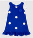 Vestido sin mangas de lino de bebé niña