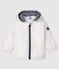 Chaqueta estampada para bebé niña/niño blanco MARSHMALLOW/gris ARGENT