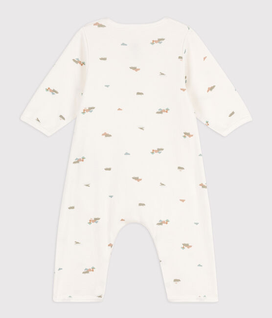 Bodyjama de algodón estampado blanco MARSHMALLOW/blanco MULTICO