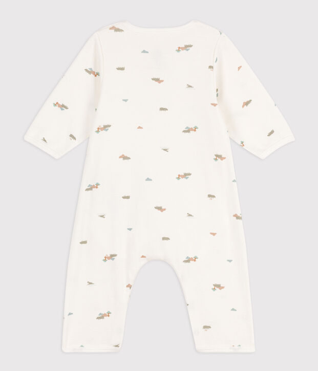 Bodyjama de algod&oacute;n estampado blanco/multicolor