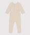 Pijama de terciopelo para bebé  beige MONTELIMAR CHINE