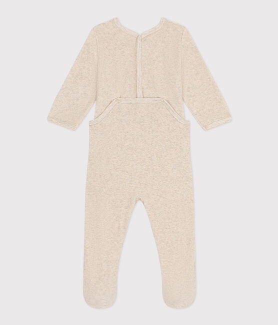 Pijama de terciopelo para bebé  beige MONTELIMAR CHINE