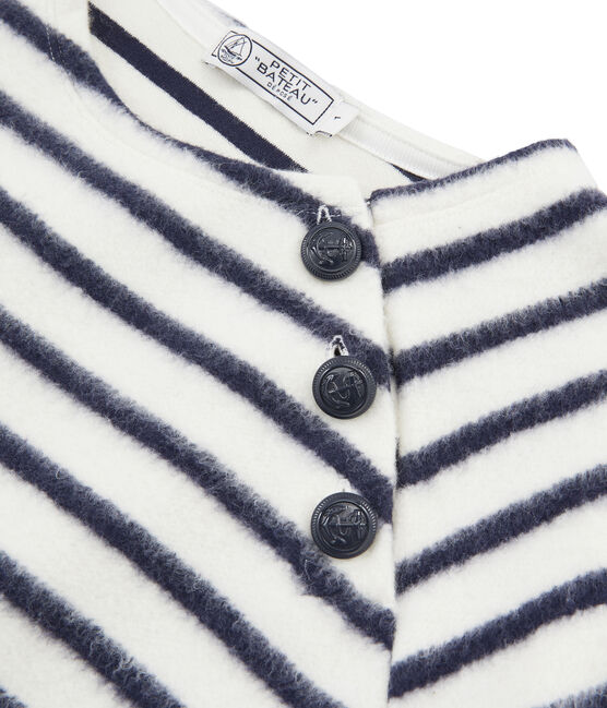 Marinera muy suave de mujer beige COQUILLE/azul SMOKING