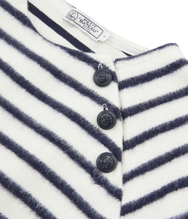 Marinera muy suave de mujer blanco/azul