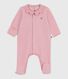 Pijama de terciopelo con cuello liso para bebé
