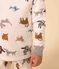 Pijama disfraz de felpa con perro y máscara para niño/niña blanco MARSHMALLOW/blanco MULTICO