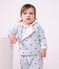 Chaleco reversible de algod&oacute;n con estampado de corazones para beb&eacute; blanco/multicolor