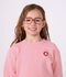 Sudadera infantil lisa de algod&oacute;n rosa