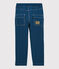 Pantalón de corte normal de sarga de niño azul MAJOR