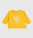 Camiseta de algodón de manga larga para bebé