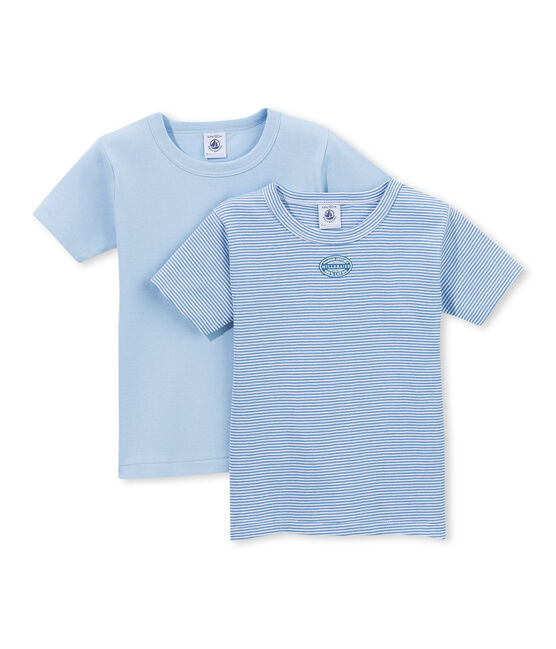 Lote de 2 camisetas mil rayas para niño lote .