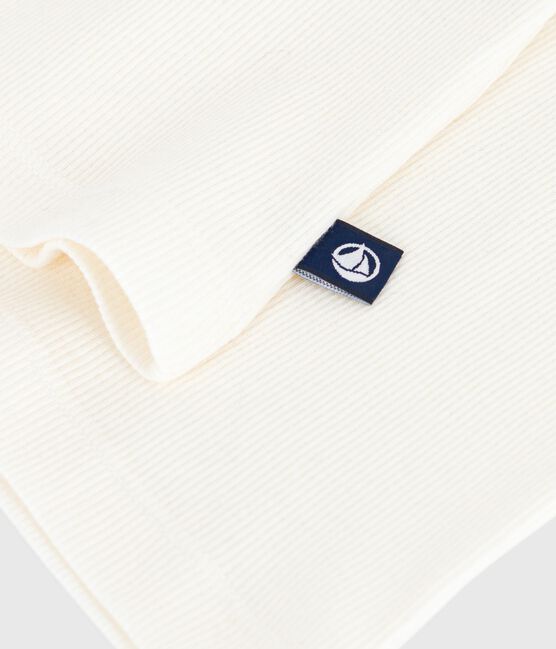 Camiseta ligera de tirantes de lana y algodón para mujer crudo MILK