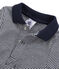 Body de manga larga con cuello de polo para bebé niño azul SMOKING/blanco LAIT