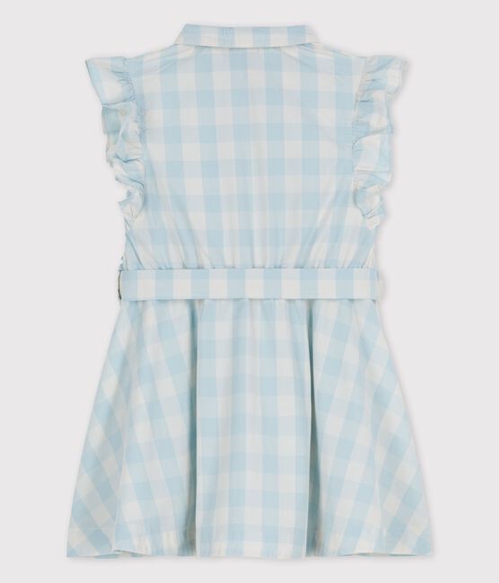 Vestido de popelina de manga corta para niña BOLDAIR/ MARSHMALLOW