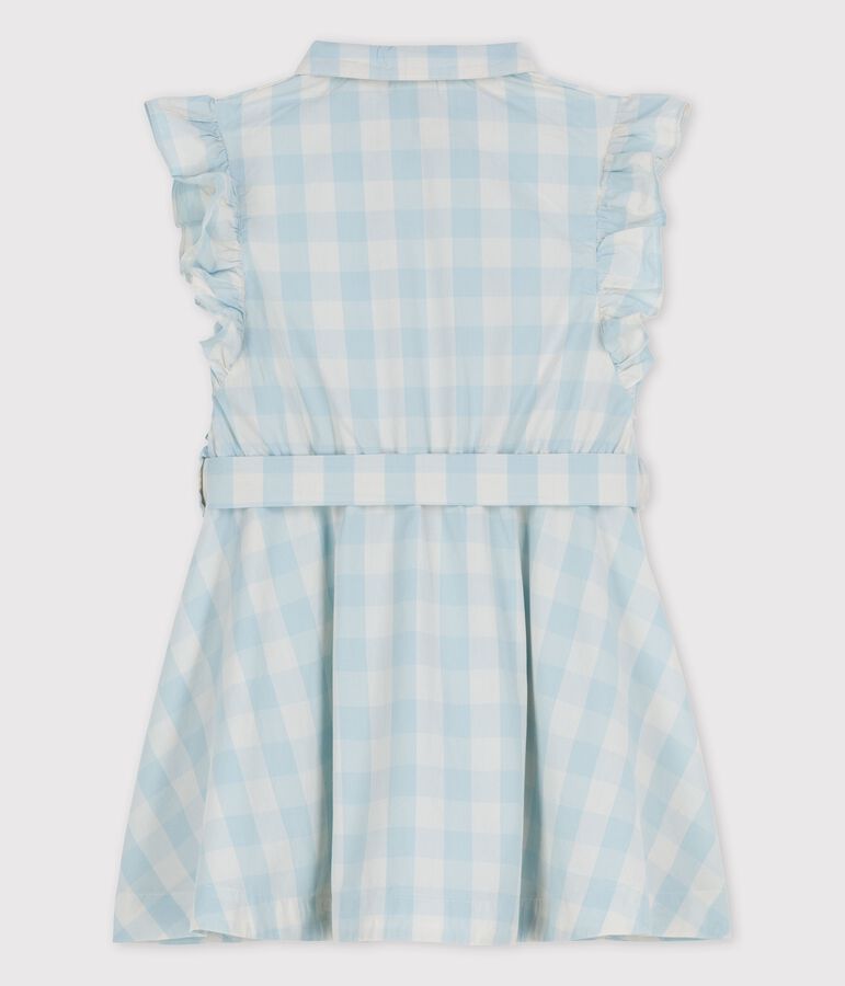 Vestido de popelina de manga corta para ni&ntilde;a BOLDAIR/blanco