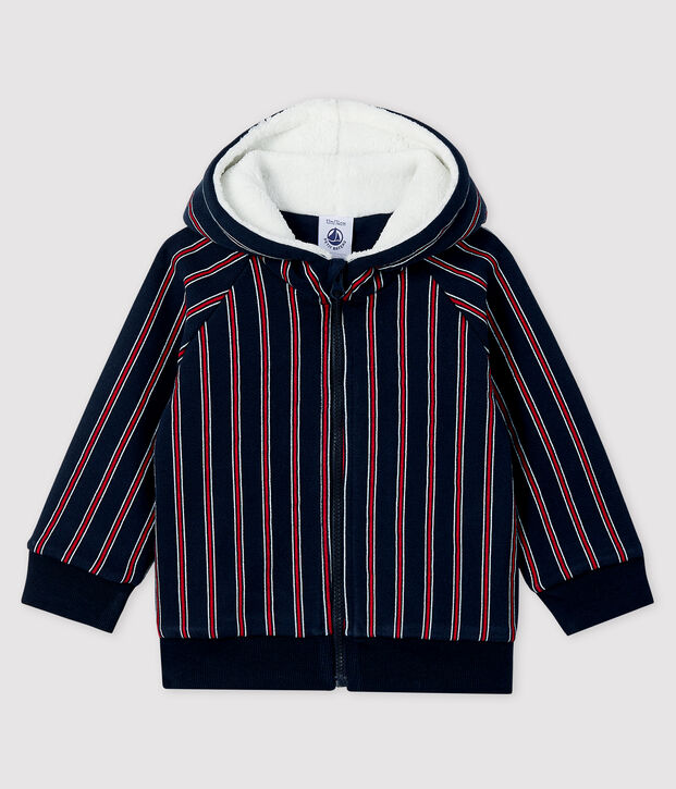 Sudadera con capucha para beb&eacute; ni&ntilde;o azul/multicolor
