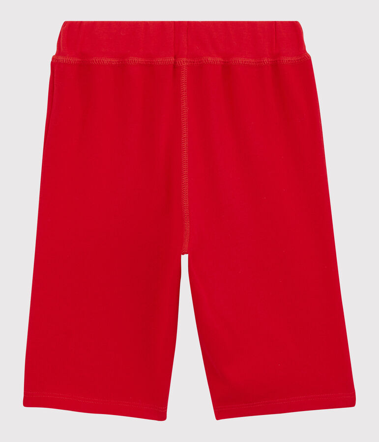 Bermudas de algod&oacute;n de ni&ntilde;o rojo